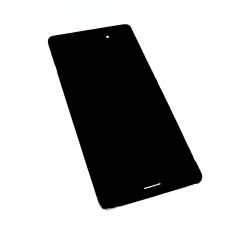 Ecran vitre tactile et LCD assemblés avec châssis noir version SINGLE E2303 pour Sony Xperia M4 acqua