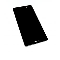 Ecran vitre tactile et LCD assemblés avec châssis noir version DUAL E2333 pour Sony Xperia M4 acqua