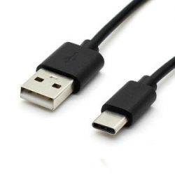 USB cable type C black for Piece-mobile Chargers and the like