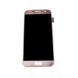 Vitre écran tactile et LCD assemblés rose cuivre pour Samsung Galaxy S7 G930 G930F
