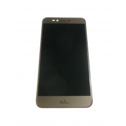 Touch screen and LCD assembled white and gold for Wiko Upulse lite