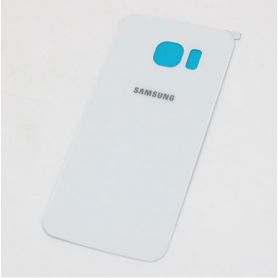 Cache arrière compatible cache batterie blanc pour Samsung Galaxy S6 Edge G925F