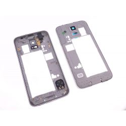 Chassis contour argenté et arrière Samsung Galaxy S5 SM-G900F G900A
