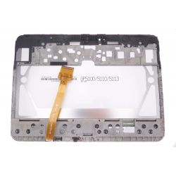 Ecran Lcd et vitre tactile assembles sur chassis blanc Samsung Galaxy Tab 3 10.1 P5200 P5210