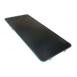 Touch screen and LCD screen assembled Black and green for Wiko Highway pure
