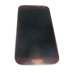Ecran Lcd vitre tactile avec châssis Samsung Galaxy S4 4G I9505 rouge