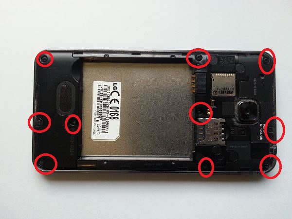 Guide de réparation LG Optimus F5 étape 3